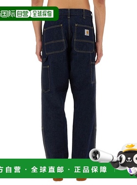 欧洲直邮carhartt wip 男士 牛仔裤工装裤直筒裤