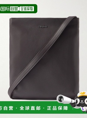 香港直邮Zegna 杰尼亚 男士 SECONDSKIN 皮革邮差包 LHOTOC2228Z