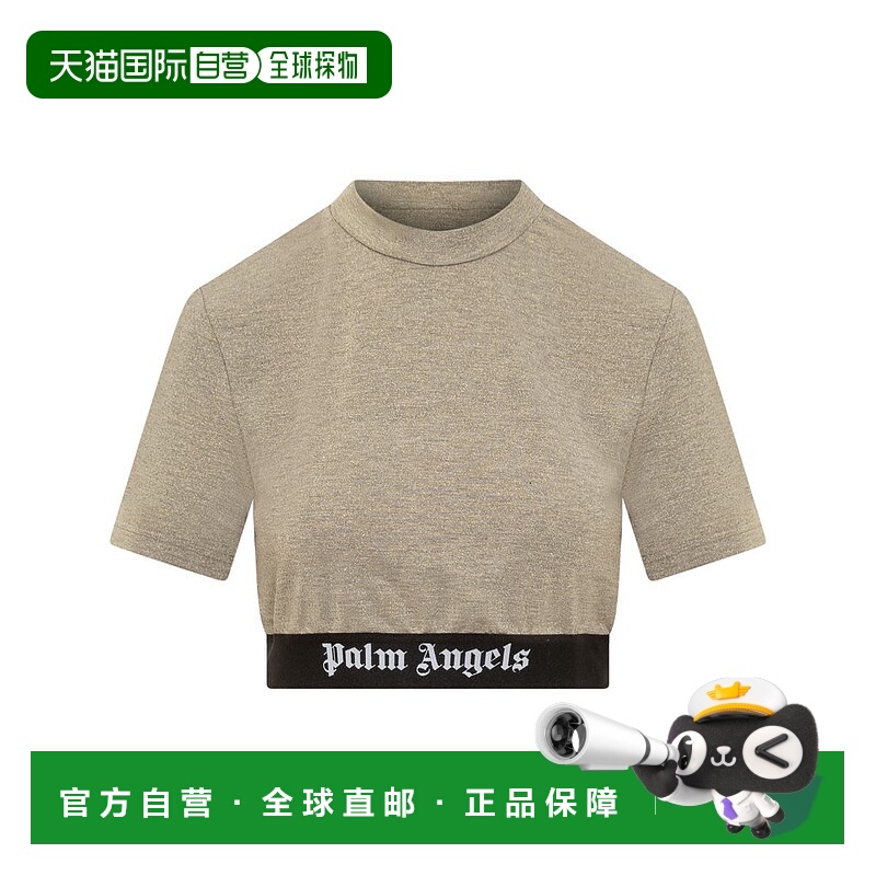 1h可退 香港直邮Palm Angels 棕榈天使 女士 標誌短袖短版 T 卹 7