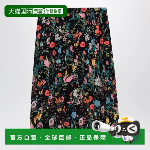 1h可退 欧洲直邮GUCCI 女士半身裙 865115ZAU221066 AW2026 黑色