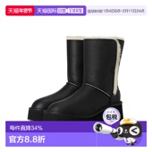 香港直邮Ugg black黑色 女士 1h可退 Esmee 皮质靴子 舒适时尚