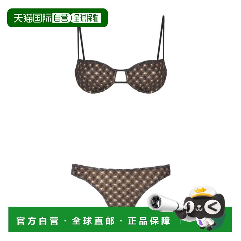 香港直邮Missoni 半罩杯比基尼吊带性感套装 MS26SP0JBR014D泳裤图片