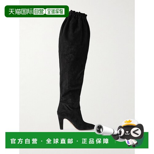 1h可退 香港直邮Chloe 蔻依 女士 Eve 绒面革过膝靴子 CH25A09MRY