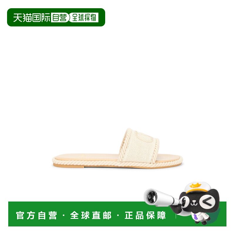 香港直邮valentino 华伦天奴 女士 VLogo 沙色帆布标志便鞋 8W0S0