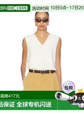 香港直邮VARLEY 女士 Tatyana 麻花扭纹针织背心上衣 VAR03187