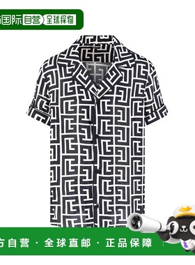 香港直邮Balmain 巴尔曼 男士 字母印花睡衣衬衫 FH1HN011VD01
