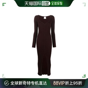 香港直邮Courreges 深V领连衣裙 422MRO152FI0001 女士