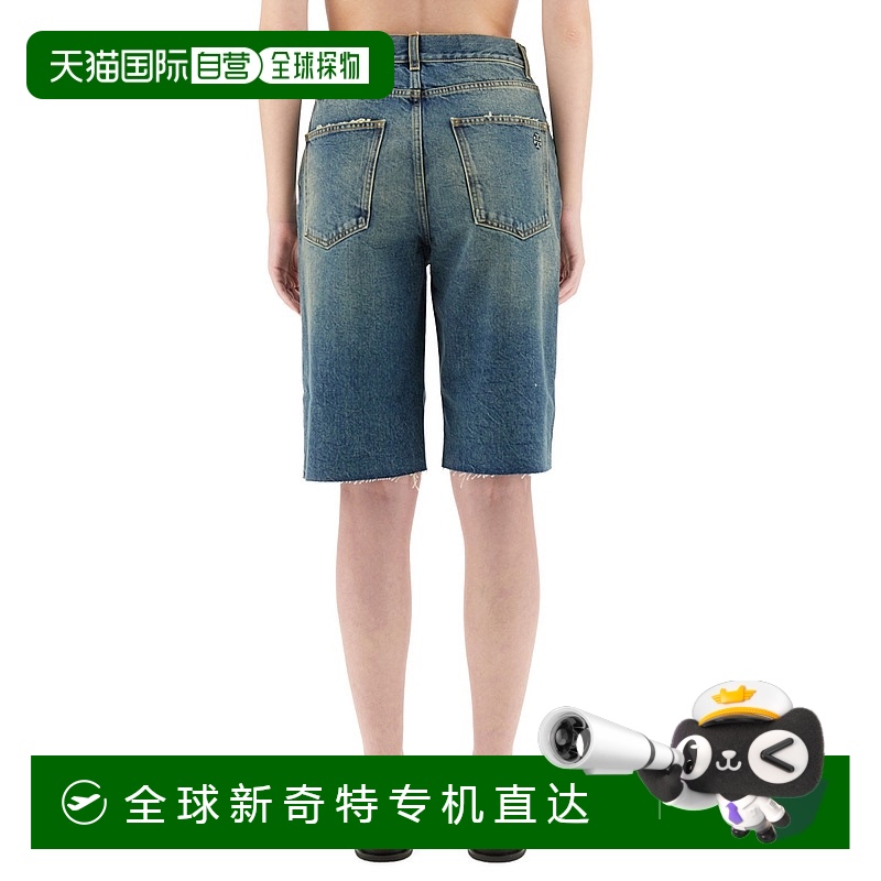 1h可退 香港直邮Tory Burch 托里 伯奇 女士 牛仔短裤 167379