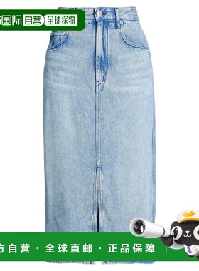 香港直邮ISABEL MARANT 女士 牛仔半身裙 blue蓝色 舒适时尚