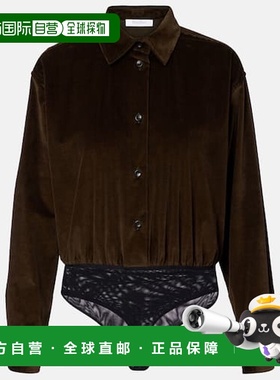 1h可退 香港直邮MaxMara 麦斯玛拉 女士 Fertile 棉质灯芯绒连体