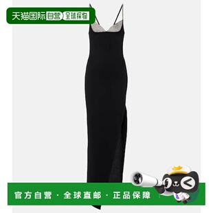 水晶装 女士 饰开衩下摆礼服连衣裙长裙 巴尔曼 香港直邮Balmain