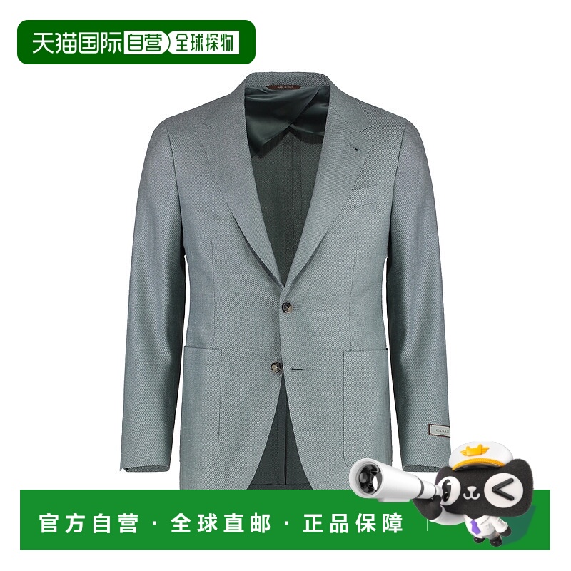 1h可退 欧洲直邮canali 男士 夹克衫亚麻羊毛长袖男装