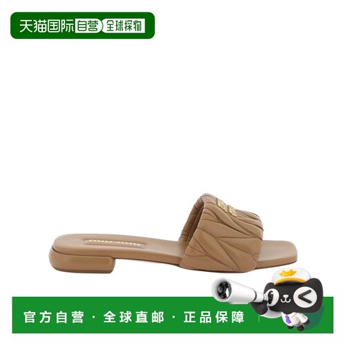 【99新未使用】香港直邮Miu Miu 徽标拖鞋 5XX60588TF010缪缪女鞋