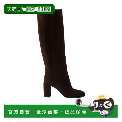 香港直邮Prada 绒面革高跟靴 1W632N008FB085长筒 【付后1h可退】