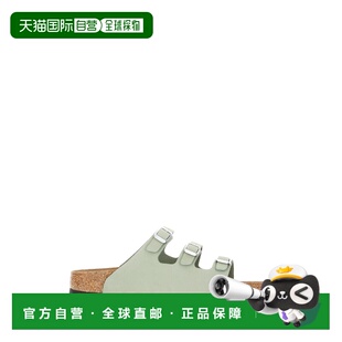 香港直邮birkenstock 勃肯 女士 Florida 鼠尾草色绿色绒面革凉鞋