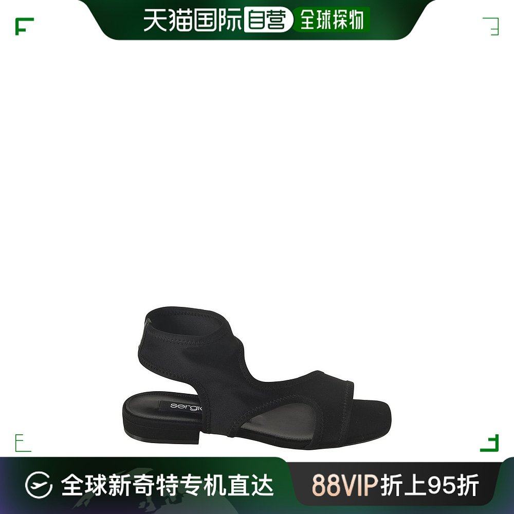 香港直邮sergio rossi 塞乔 罗西 女士 sr jane 镂空平底凉鞋 b07