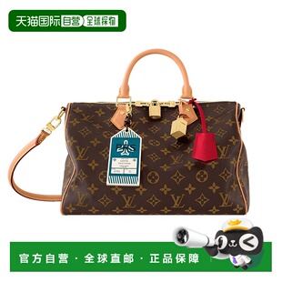 自营1h可退 女士棕色老花牛皮双拉链手 欧洲直邮LV路易威登24新款
