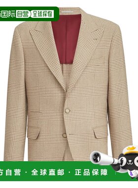 香港直邮Brunello Cucinelli 布内罗 古奇拉利 男士 羊绒混纺格纹