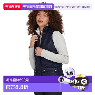 1h可退 香港直邮barbour 巴伯尔 女士 Wray 马甲 blue蓝色 舒适时