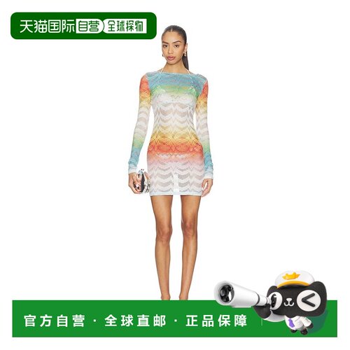 1h可退香港直邮MISSONI 米索尼 女士 长袖连衣裙 迷你包臀裙MC22S