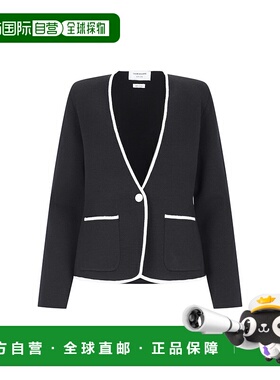 香港直邮Thom Browne 汤姆 布朗 女士 黑色夹克 FKJ083BY1002羊毛