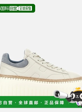 自营欧洲直邮Hogan H-Stripes灰蓝色运动鞋女款