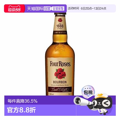 Four Roses Bourbon Whiskey 1.0 Liter 40 % Vol