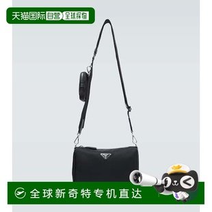 香港直邮Prada 男士 1h可退 普拉达 舒适时 尼龙斜挎包 black黑色