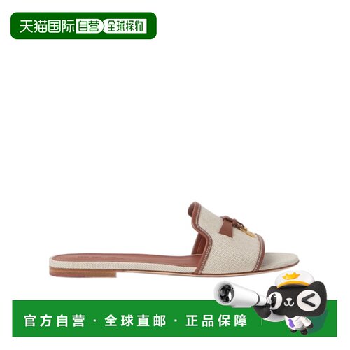 1h可退 香港直邮Loro Piana 圆头平底拖鞋 FAQ6328一字拖