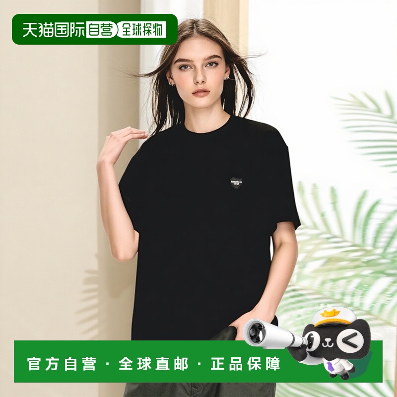 自营欧洲直邮Carhartt Wip 女士黑色棉短袖T恤女款针织