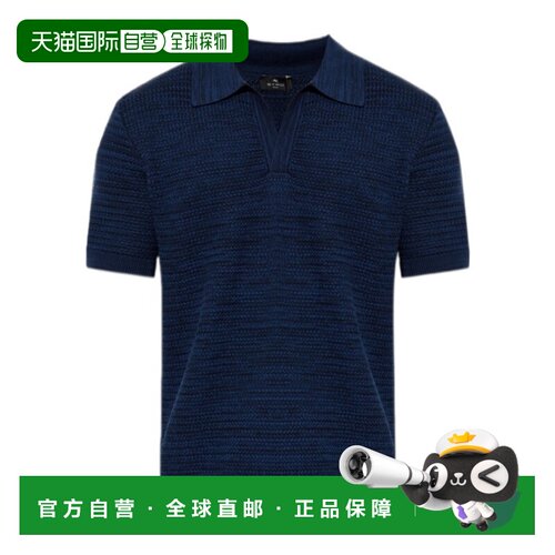 1h可退 香港直邮ETRO 男士POLO衫 MRKE0005AU11JB0324 AW2026 蓝