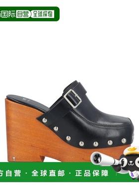 香港直邮Ami Paris 女士 Mules 木屐 black黑色 舒适时尚