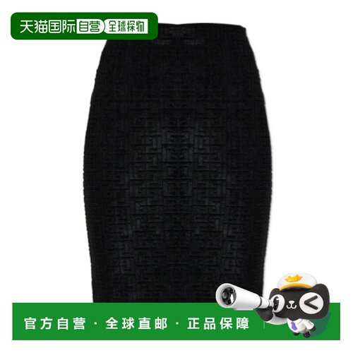 香港直邮Balmain 拉链半身裙中裙包臀裙 GF1LC286JL42