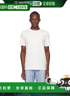 香港直邮Moncler 盟可睐 男士 白色 Monogram T 恤 J20918C000218