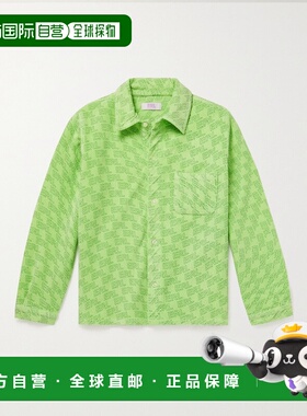 1h可退 Erl 女童 徽标印花棉混纺灯芯绒衬衫童装 ERL04KB