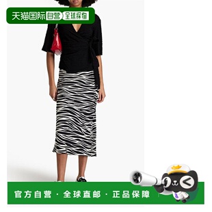 香港直邮GANNI 上衣 甘尼 褶皱弹力泡泡纱裹式 F8300 女士 1h可退