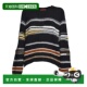香港直邮MISSONI 米索尼 女士 1h可退 条纹圆领毛衣 DS25WN0WBK01