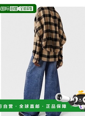 香港直邮Stella McCartney 多层格纹羊毛衬衫 6201223EQ703