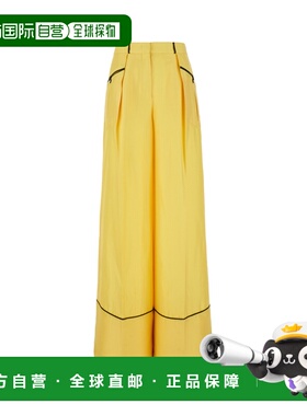 1h可退 香港直邮Bally 巴利 女士 长裤 L4BA369FU154 yellow黄色