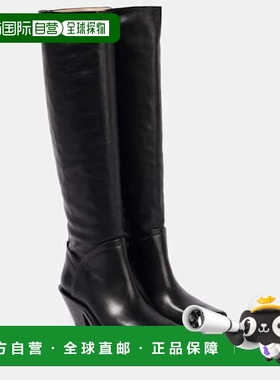 1h可退 香港直邮Gabriela Hearst 女士 Camero 皮质及膝靴子女靴