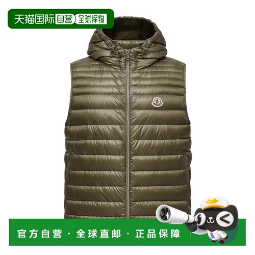 欧洲直邮moncler盟可睐 男士方格块轻盈保暖排骨羽绒马甲外套