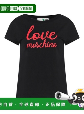 香港直邮moschino 爱莫斯奇诺 女士 T恤 black黑色 舒适时尚