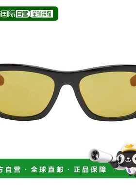 香港直邮Gucci 古驰 男士 黑色 & 绿色太阳镜 GG1735S