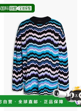 1h可退 香港直邮MISSONI 米索尼 女士 嵌花针织毛衣 DS24WN10BK03