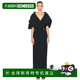 香港直邮KHAITE Truman 1h可退 女士 black黑色 连衣裙 54524092