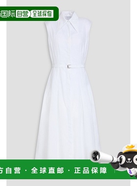 1h可退 香港直邮Gabriela Hearst 女士 Durand 束带亚麻长款衬衫