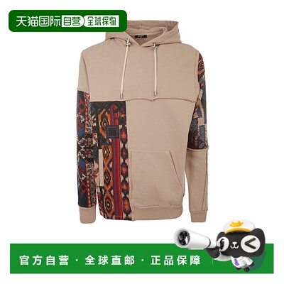 香港直邮Balmain 补丁设计连帽卫衣 XH1JT048GB15长袖