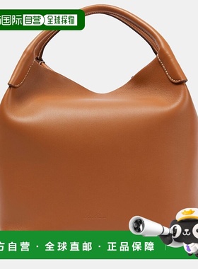 1h可退 香港直邮Loro Piana 诺悠翩雅 女士 Bale leather shoulde