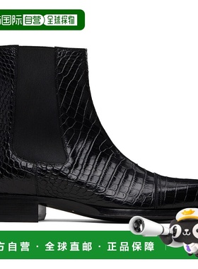 香港直邮Tom Ford 汤姆 福特 男士 黑色 Shiny Printed Croc Elka