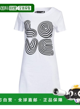 香港直邮moschino 爱莫斯奇诺 女士 短款连衣裙 white白色 舒适时